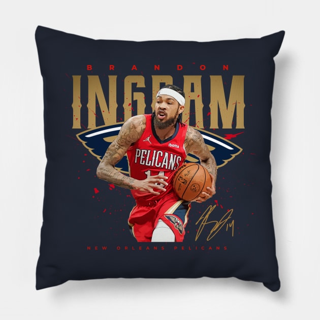 Brandon Ingram Pillow by Juantamad