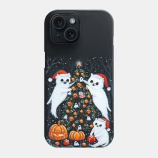 Decorating the Halloween Christmas Tree Phone Case