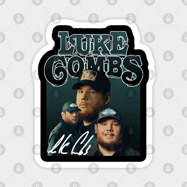 Luke Combs // 80s Vintage Style // Magnet by BlackAlife