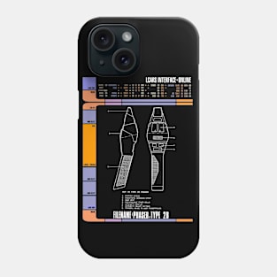 Computer Readout Showing NextGen Red Shirt Weapon Phone Case