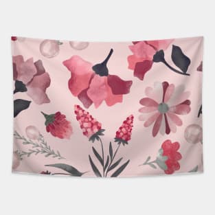 Scandinavian Summer Spring Flowers Tapestry