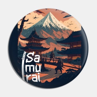 Futuristic Samurai: A Journey Through Time and Tradition Pin