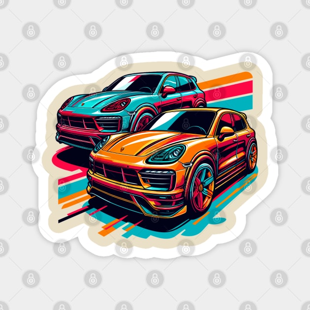 Porsche Cayenne Magnet by Vehicles-Art