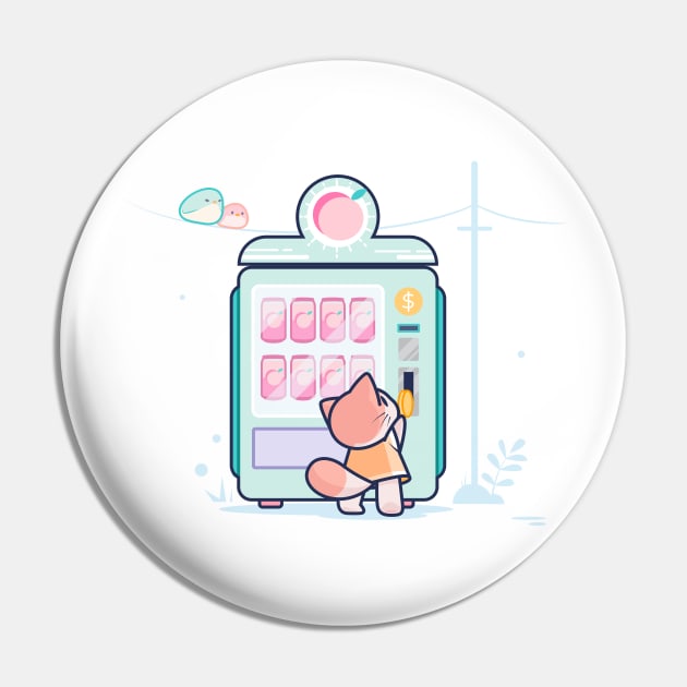 Peach Milk Kitty Pin by Everything A Cat