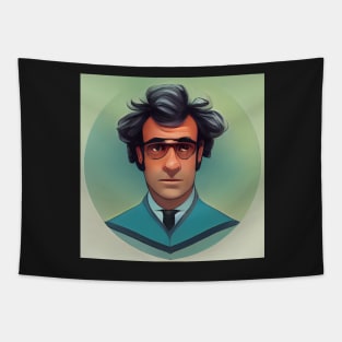 Male scientist | Comics Style Tapestry