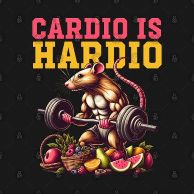 Cardio Is Hardio Funny Gym Workout by GreenCraft