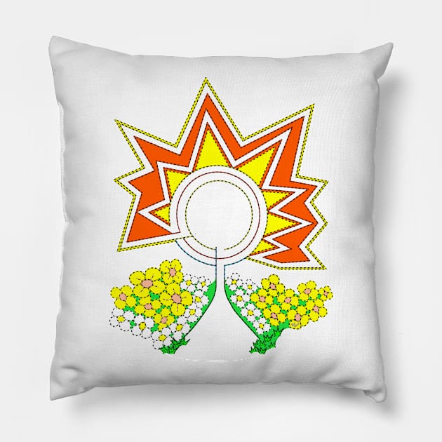 Fill Me (Retro Art) Pillow by Bill Ressl at Center To Awaken Kindness