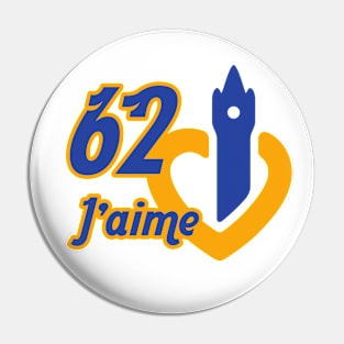 62 J'aime Pin