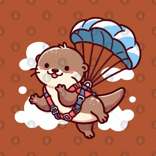 Funny otter Skydiving by fikriamrullah