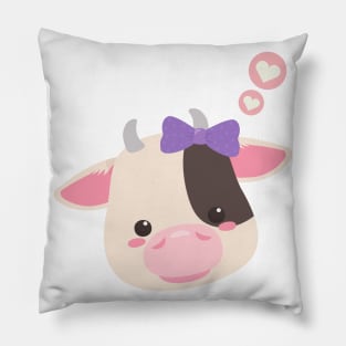 Baby Cow | Super Cute and Kawaii Pink Fluffy Calf Pillow