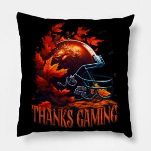 Thanks gaming thanksgiving Pillow