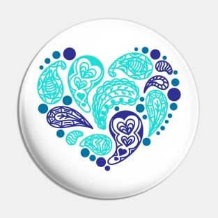 Heart in Blue Pin