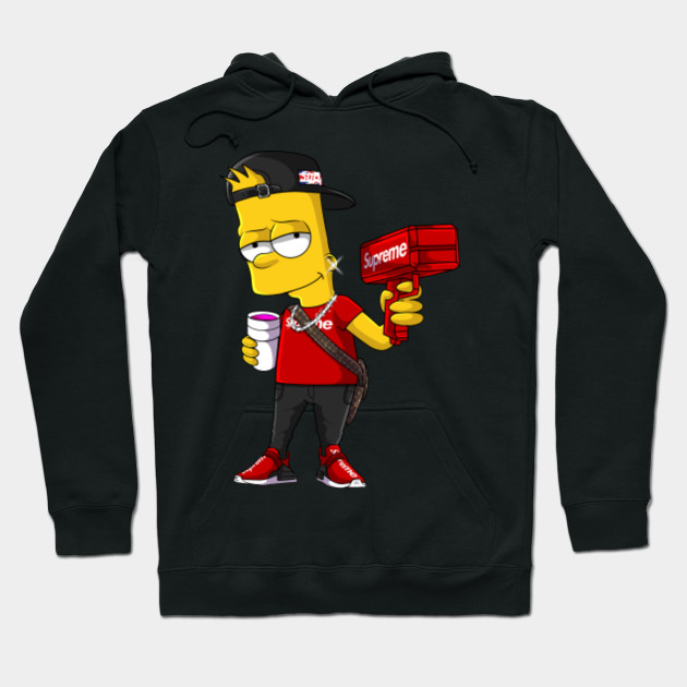 supreme bart simpson sweatshirt