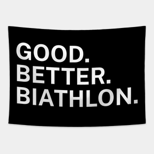 Good Better Biathlon Tapestry