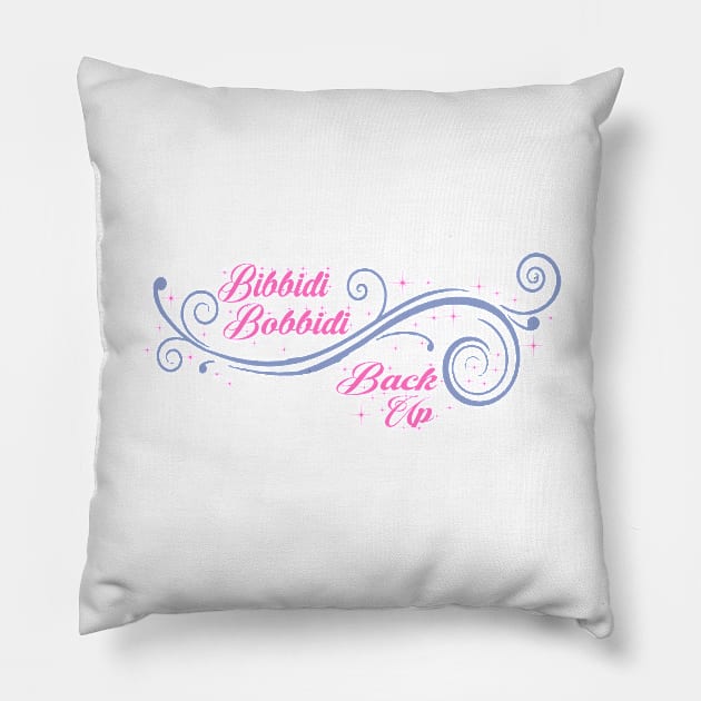 Cinderella Bibbidi Bobbidi Back Up Pillow by magicmirror