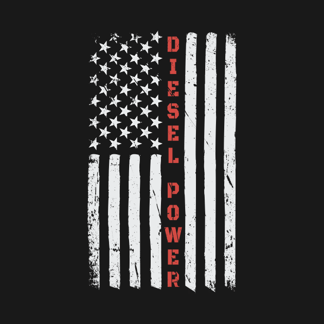 Diesel Power American Flag USA by almostbrand