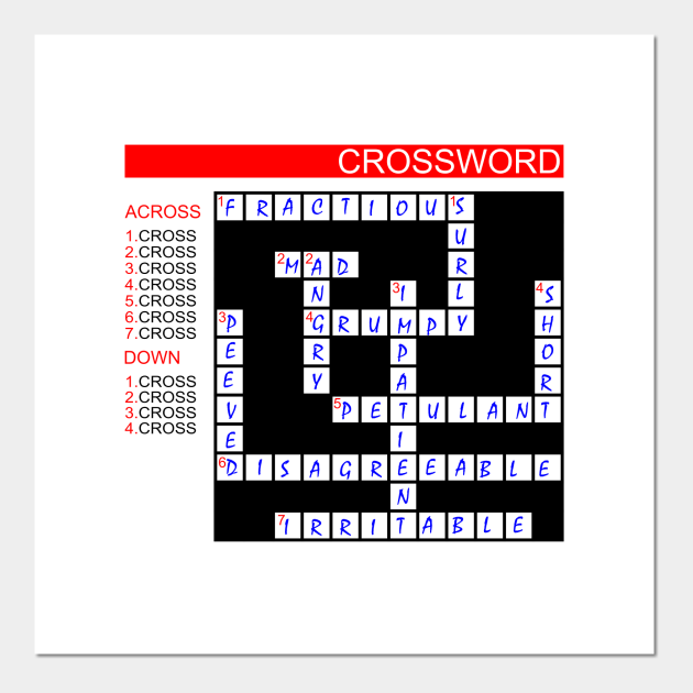 Funny Crossword Newspaper Posters And Art Prints Teepublic Uk - Wall Art Crossword Puzzle Clue Funny Crossword Newspaper Posters And Art Prints Teepublic Uk - Wall Art Crossword Puzzle Clue