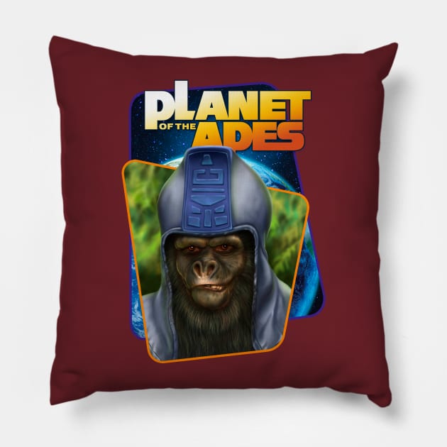 Planet Of The Apes Pillow by Rosado