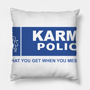 Karma Police - Met Police - Police Protest Pillow