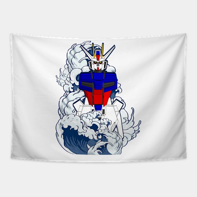 GAT-X105 Strike Gundam Tapestry by gblackid