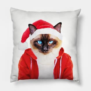 Santa Cat Pillow