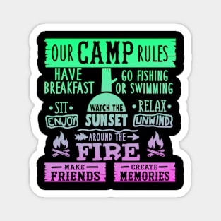 Camp Rules Magnet