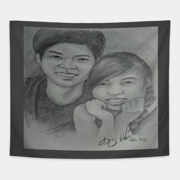 Boy And Girl Pencil Drawing Boy Girl Pencil Drawing Portrait