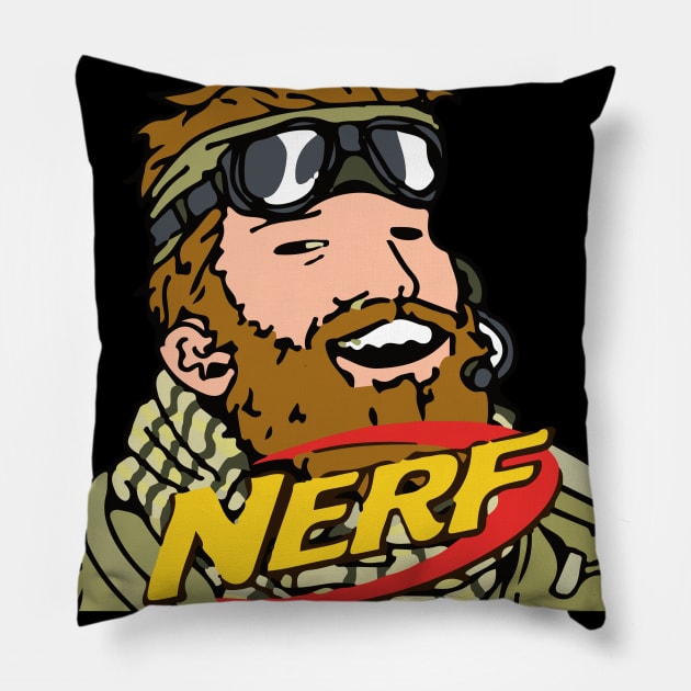 "Nerf" Rainbow Six Siege Meme Print Pillow by DungeonDesigns