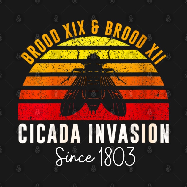Cicada invasion since 1803 retro by Dreamsbabe
