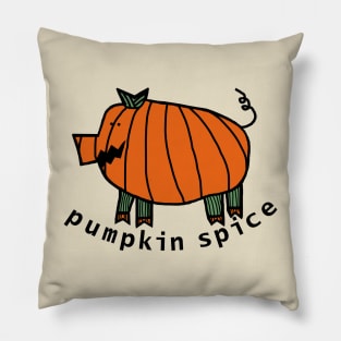 Pumpkin Spice Pig Pillow