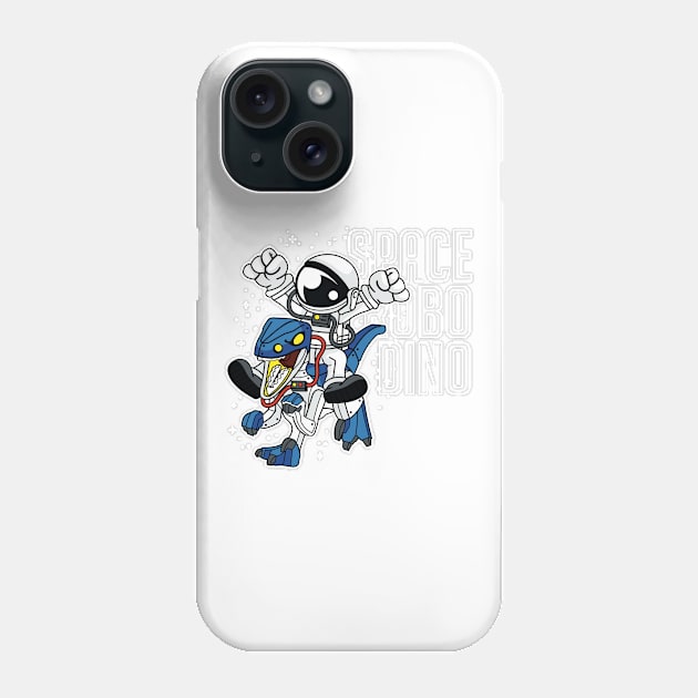 Comic - Astro Dino Robot - bright Phone Case by ShirzAndMore