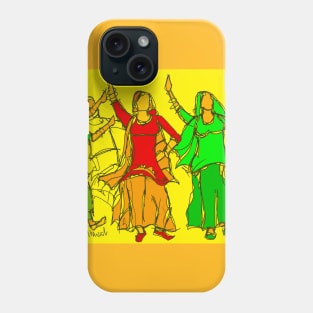 Punjabi girls Giddah Phone Case