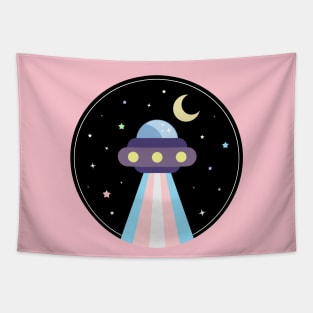 Kawaii Pride Transgender UFO Tapestry