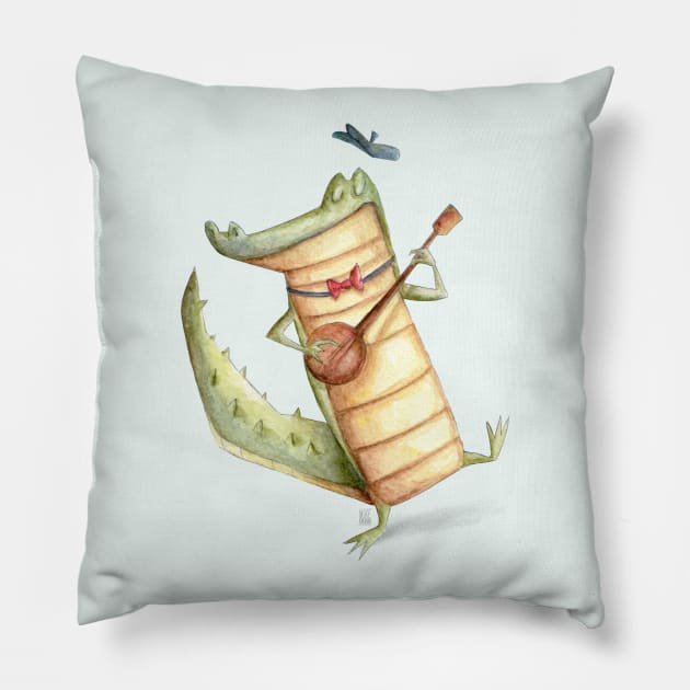 Play for me Croco Pillow by mikekoubou