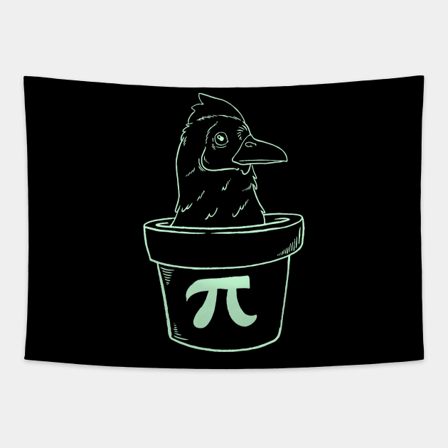 Chicken Pot Pie Pi for Math lover Tapestry by teweshirt
