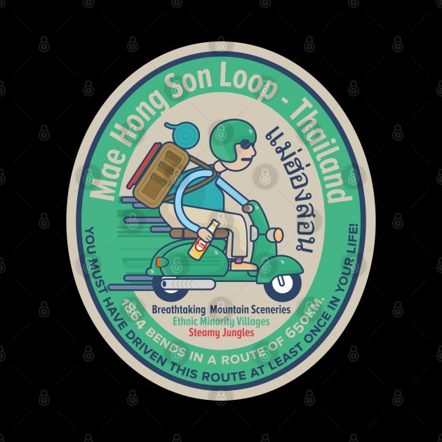 Mae Hong Son Loop - Scooter Trip - Backpacker Badge Thailand by Boogosh