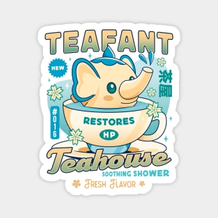 Teafant Cute Teahouse Magnet