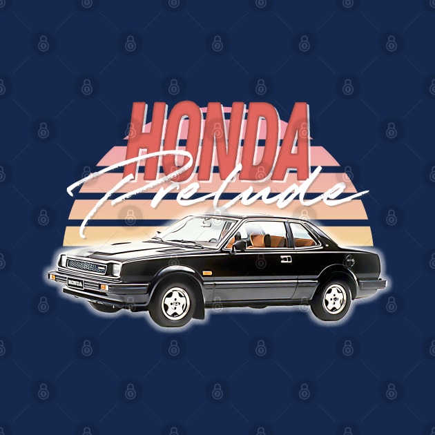 1st Gen Honda Prelude // Retro Gift Design by DankFutura