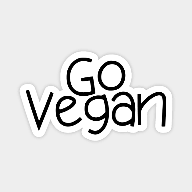 Go Vegan Gift Magnet by François Belchior