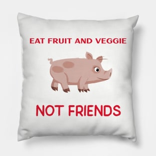 Eat Fruit And veggie Pillow