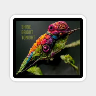 Colorful chameleon - amazing inspirational motivational artwork for nature lover Magnet