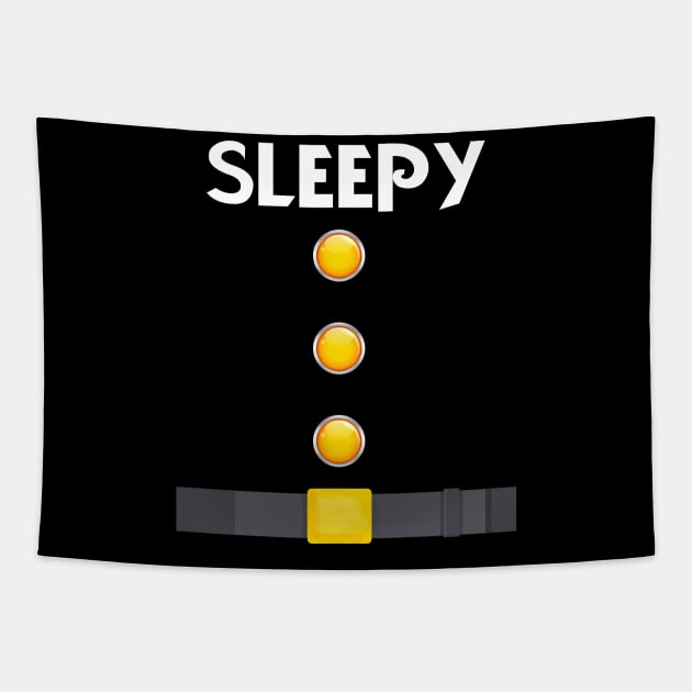 Sleepy Dwarf Halloween Costume Funny Gift Idea Sleepy Dwarf T-Shirt Tapestry by Trendy_Designs