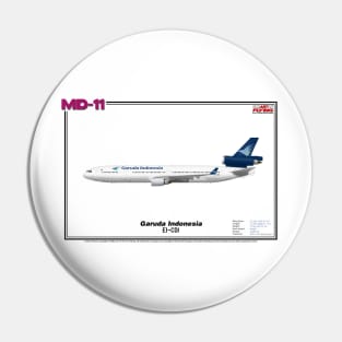 McDonnell Douglas MD-11 - Garuda Indonesia (Art Print) Pin