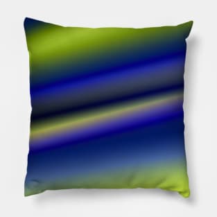 blue yellow green texture art Pillow