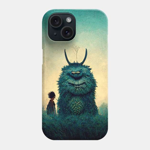 Where the Wild things Are - max and his friend. Phone Case by Liana Campbell