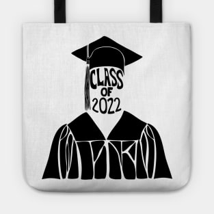 Class of 2022 Graduation Cap and Gown in Black Tote