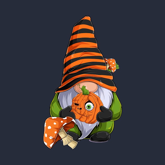 Gnome with pumpkin by katanya78