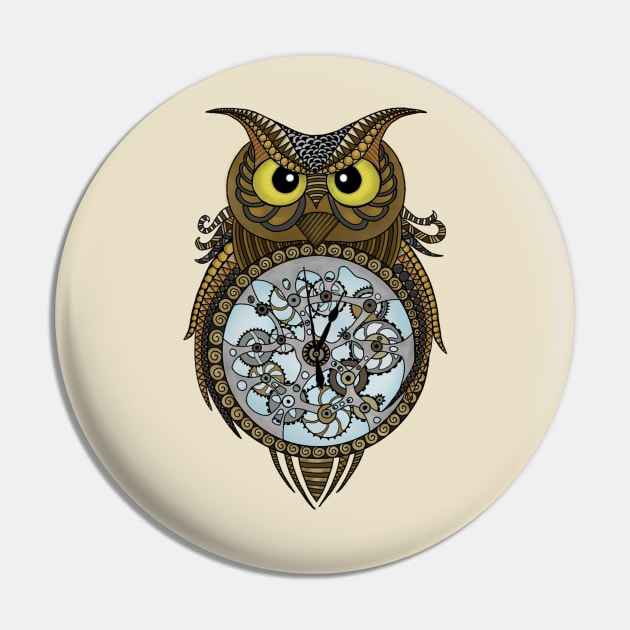 Steam punk owl Pin by paviash