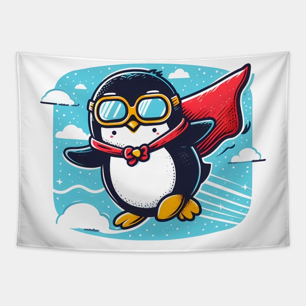 Super Penguin Tapestry by Andi's Design Stube