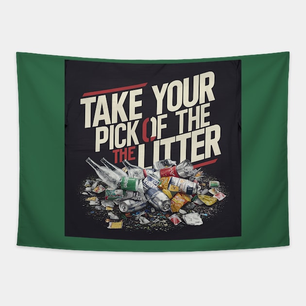 Take your pick of the litter Tapestry by Dizgraceland